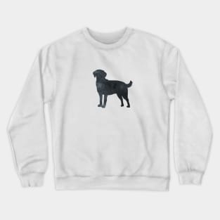 Lab Dog Labrador Black Silhouette Art Crewneck Sweatshirt